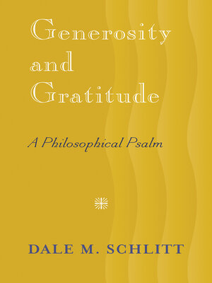 cover image of Generosity and Gratitude
